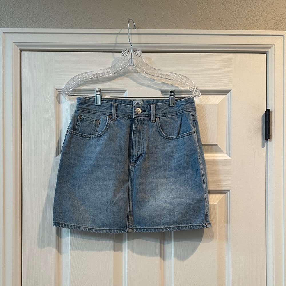 BDG Light Blue Denim Pencil Skirt